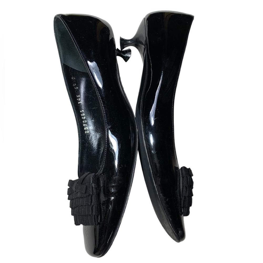 Salvatore Ferragamo, Kitten Hill Square toe shoes